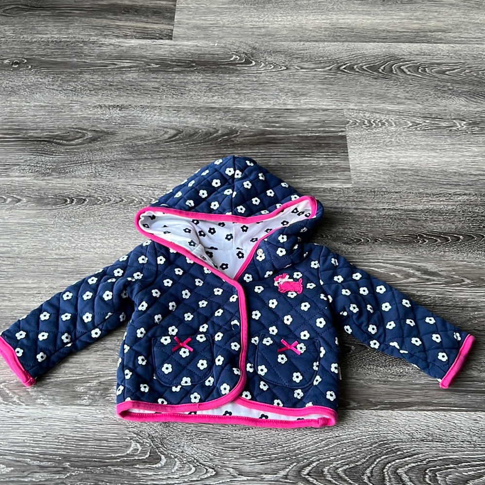 Quilted baby sweater